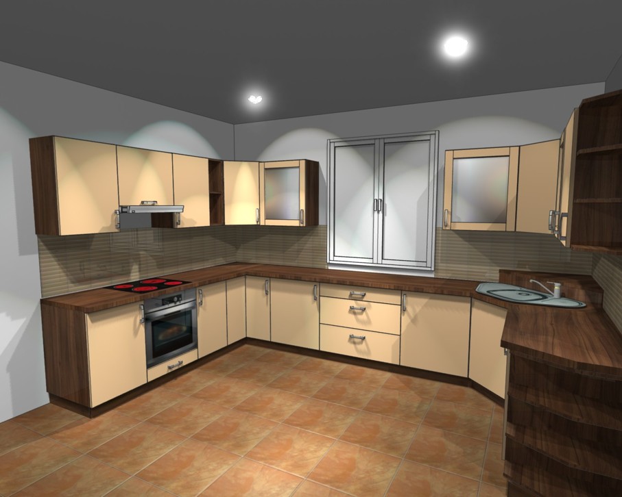 kuchyň ve 3D