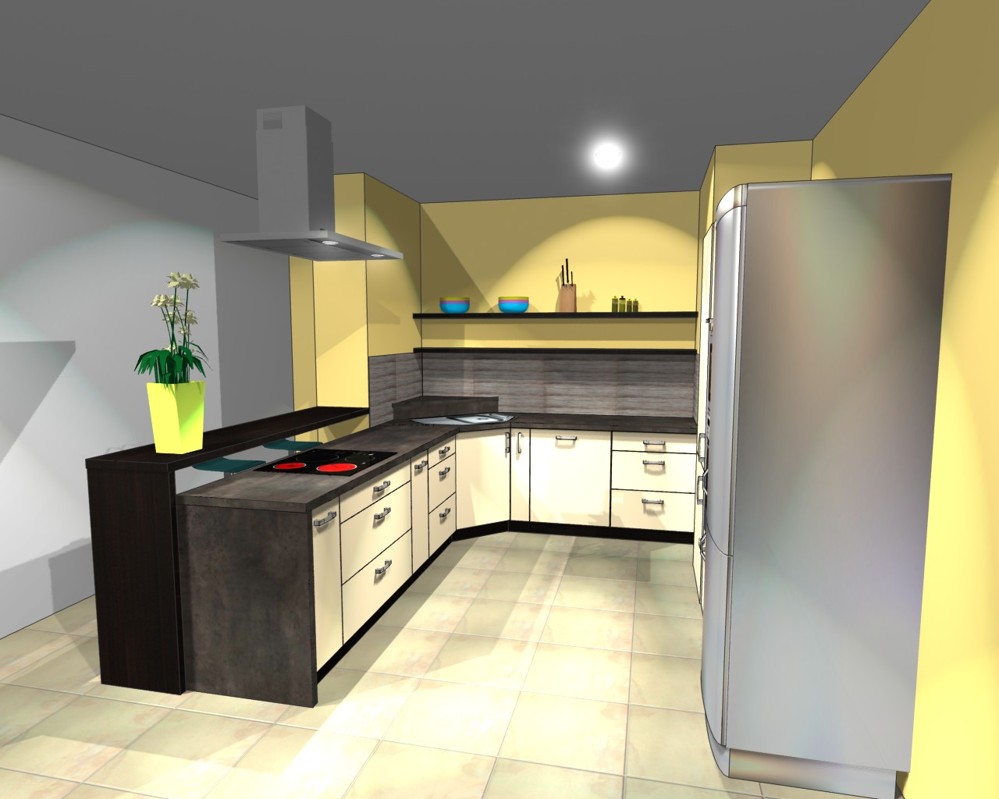 3D návrhy kuchyně